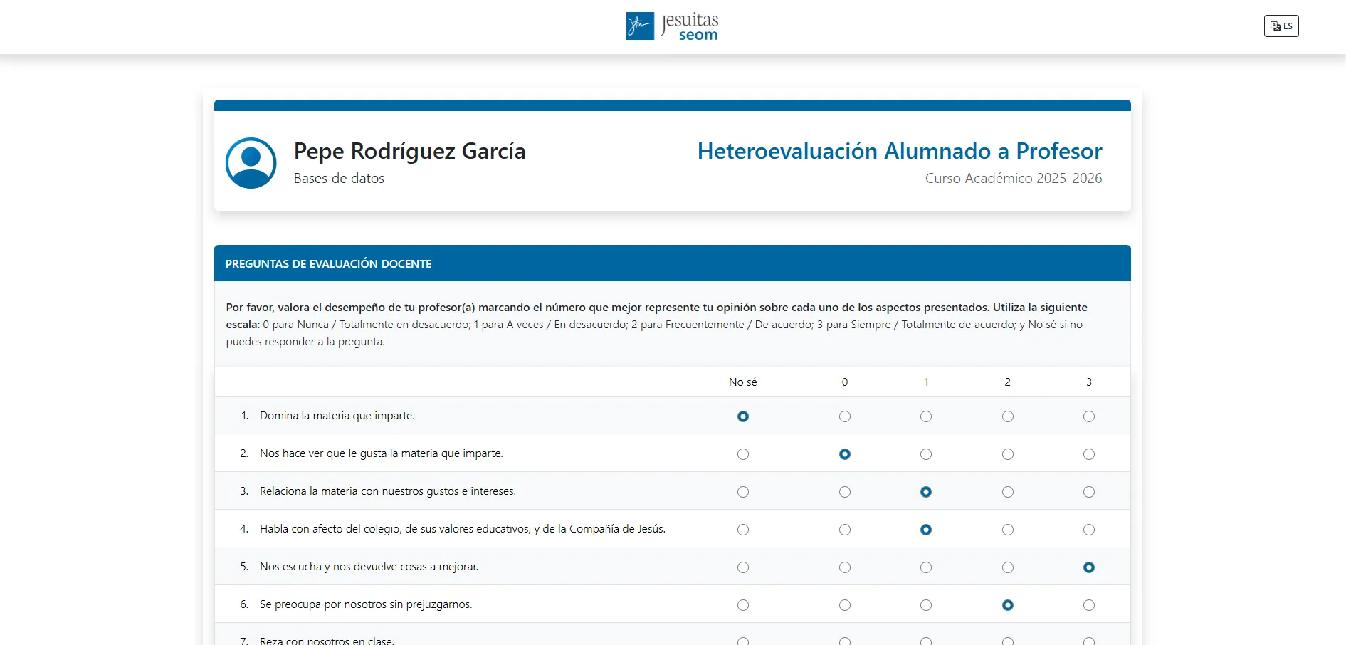 Proyecto Fin de Grado - plataforma de evaluaciones 360°